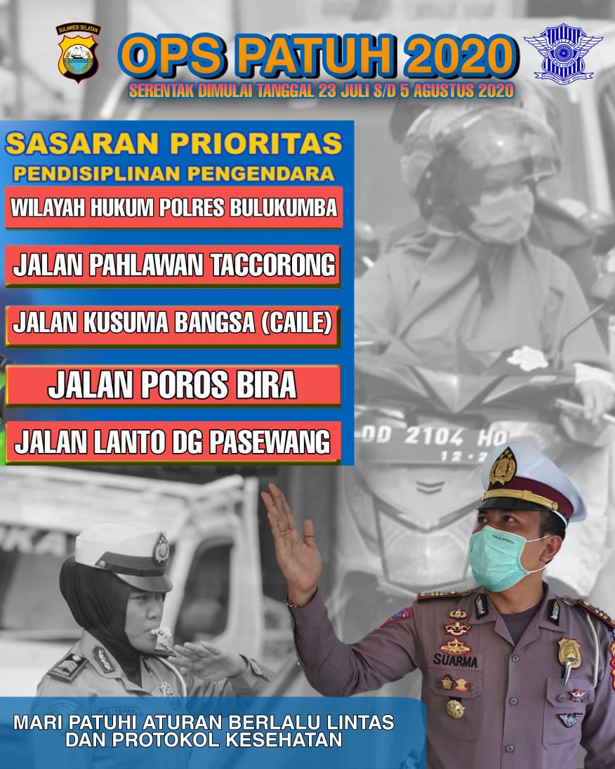Inilah 4 Ruas Jalan di Kota Bulukumba yang Diprioritaskan untuk Pendisiplinan Pengendara