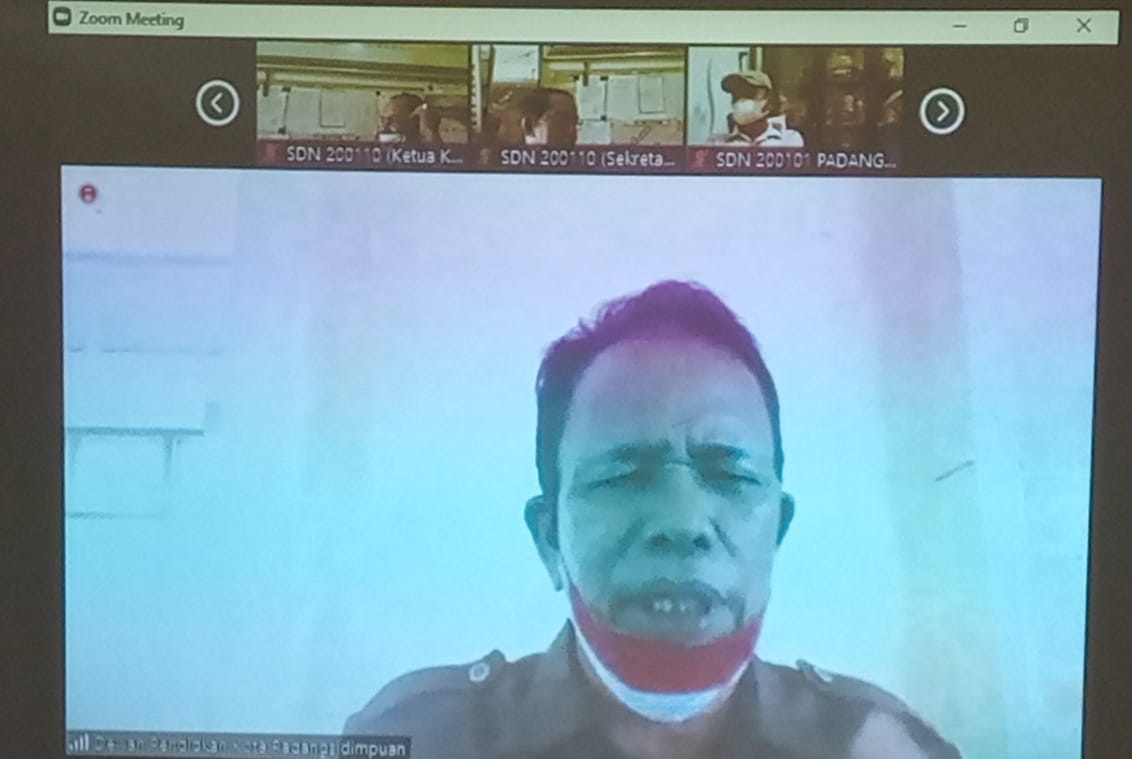 Pandemi Bukanlah Alasan, Dewan Pendidikan Kota Padangsidimpuan Tetap Melaksanakan Sosialisasi dengan Zoom