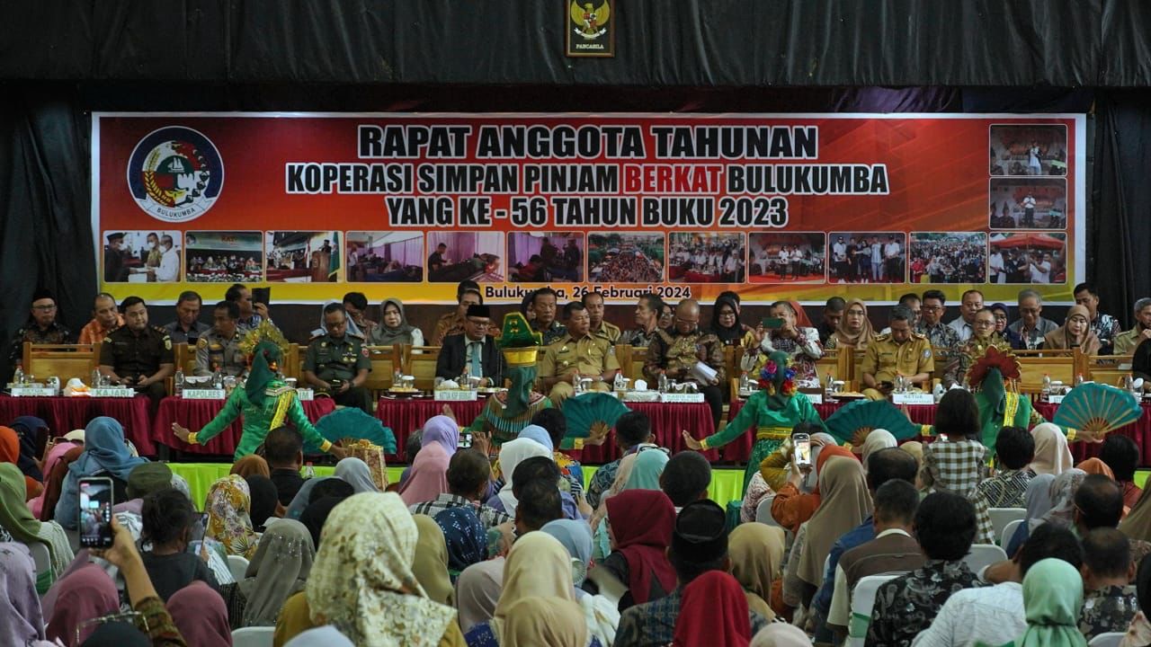 Hadiri RAT Koperasi Berkat, Andi Makkasau Puji Kinerja Bupati Andi Utta