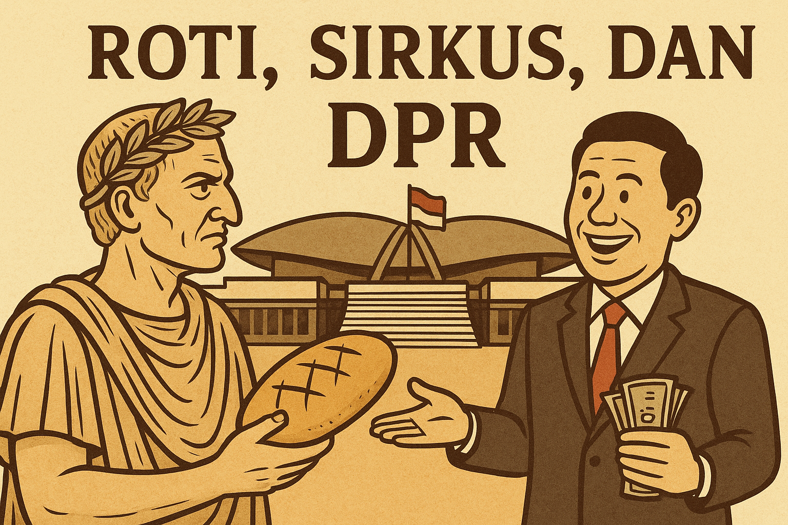 Roti, Sirkus, dan DPR: Mengulang Kesalahan Romawi Kuno